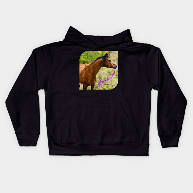 Bay Arabian Kids Hoodie by Desert Horse Boutique